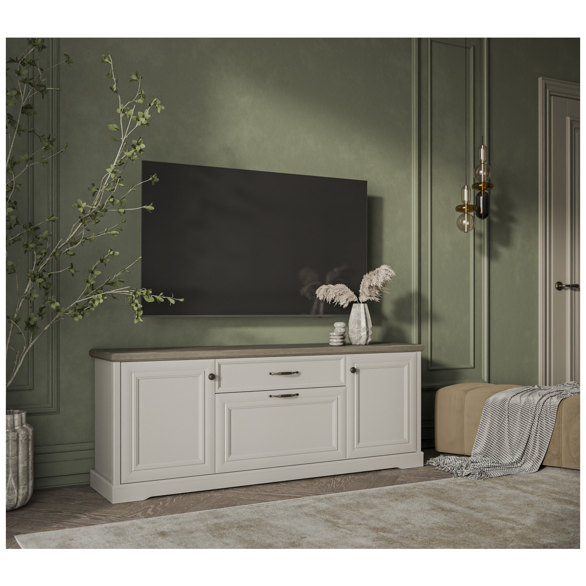 Картинка Тоскана тумба ТВ RTV 3D1S интернет-магазин мебели FreeTime