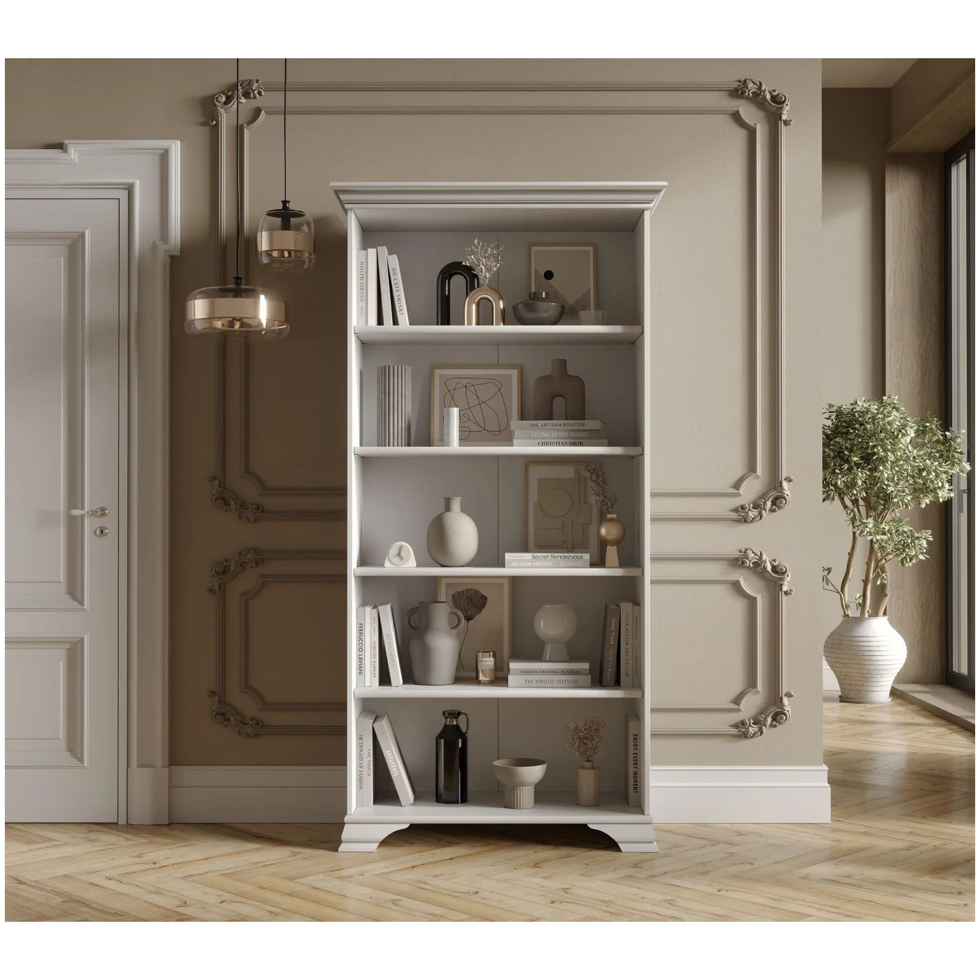 Картинка KENTAKI шкаф S320-REG/90 (Белый) интернет-магазин мебели FreeTime