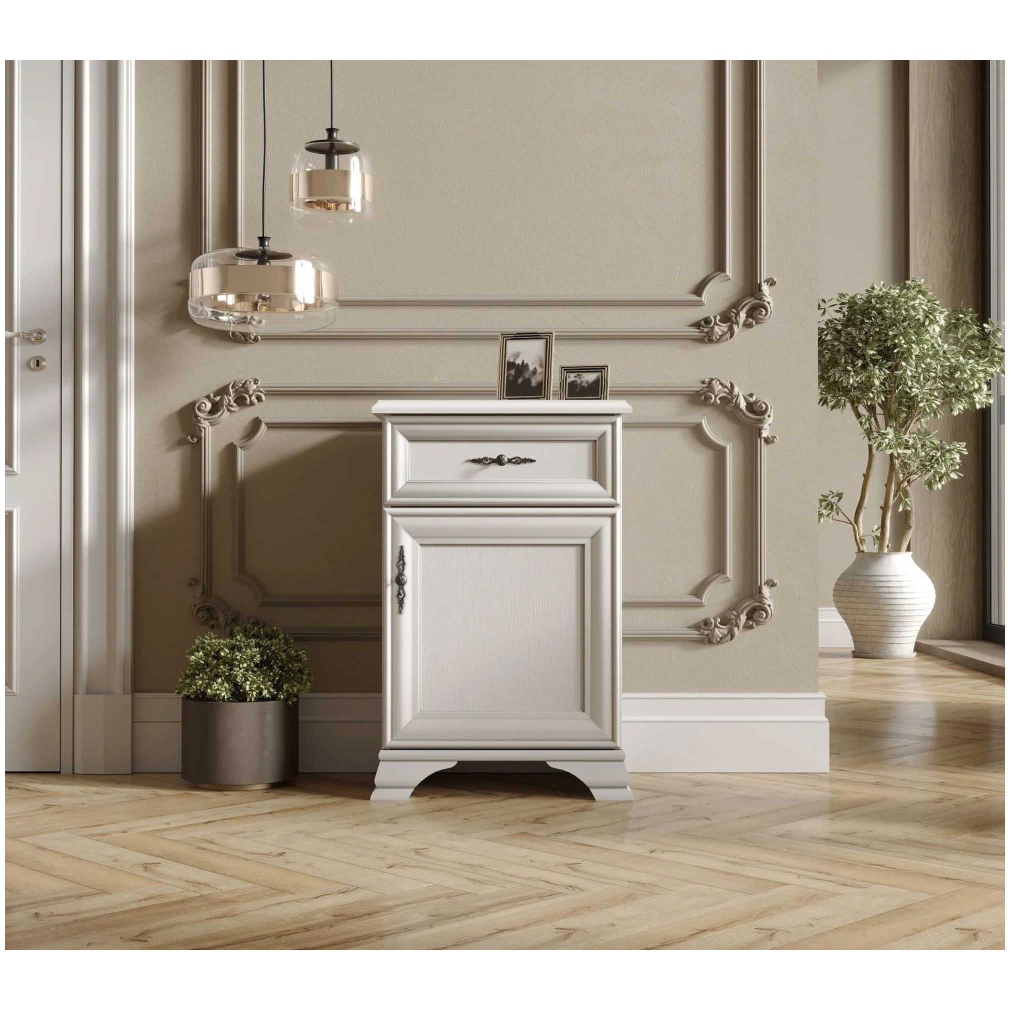 Картинка Кентаки тумба правая S320-KOM1D1S/P (Белый) интернет-магазин мебели FreeTime