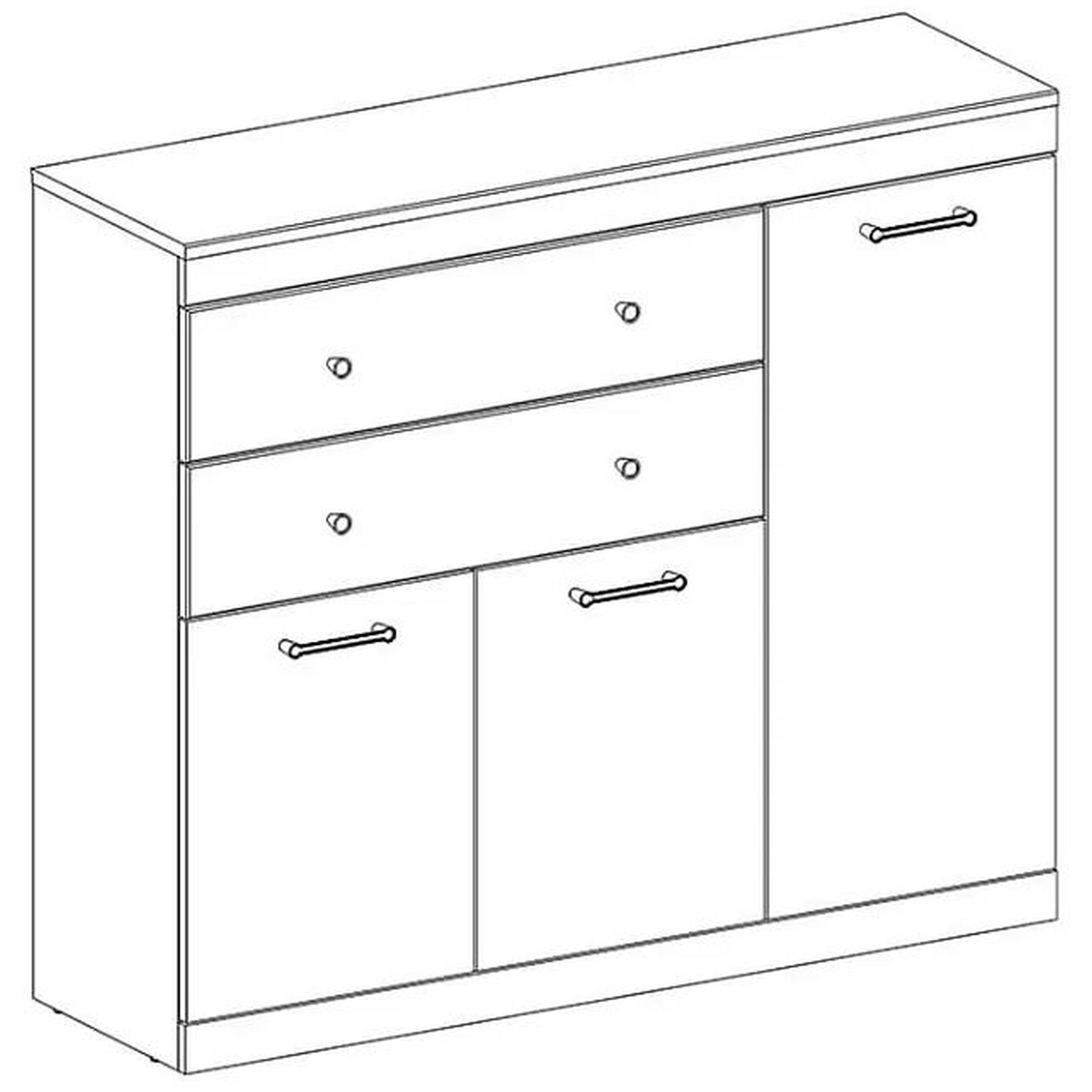 Картинка Джагер тумба 3D2S интернет-магазин мебели FreeTime