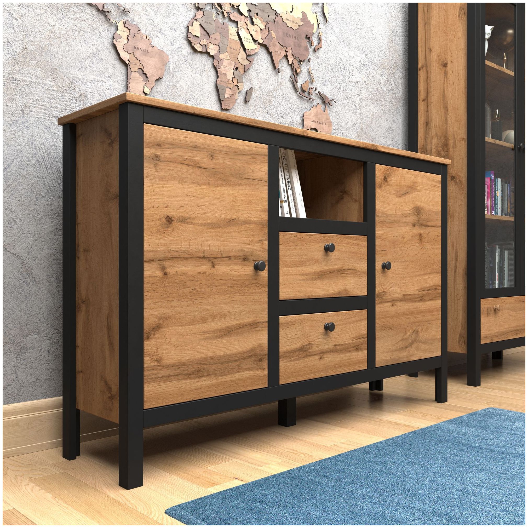 Картинка LOFT тумба KOM2D2S/150 интернет-магазин мебели FreeTime