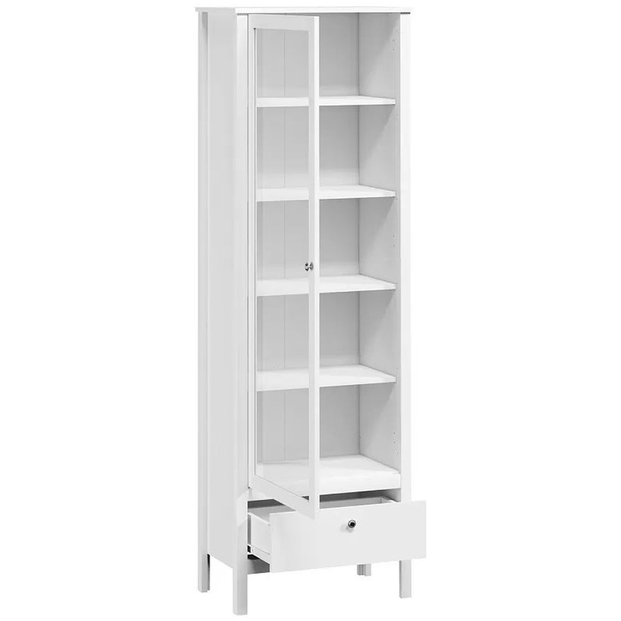 Картинка Ева шкаф-витрина REG1W1S/65 интернет-магазин мебели FreeTime