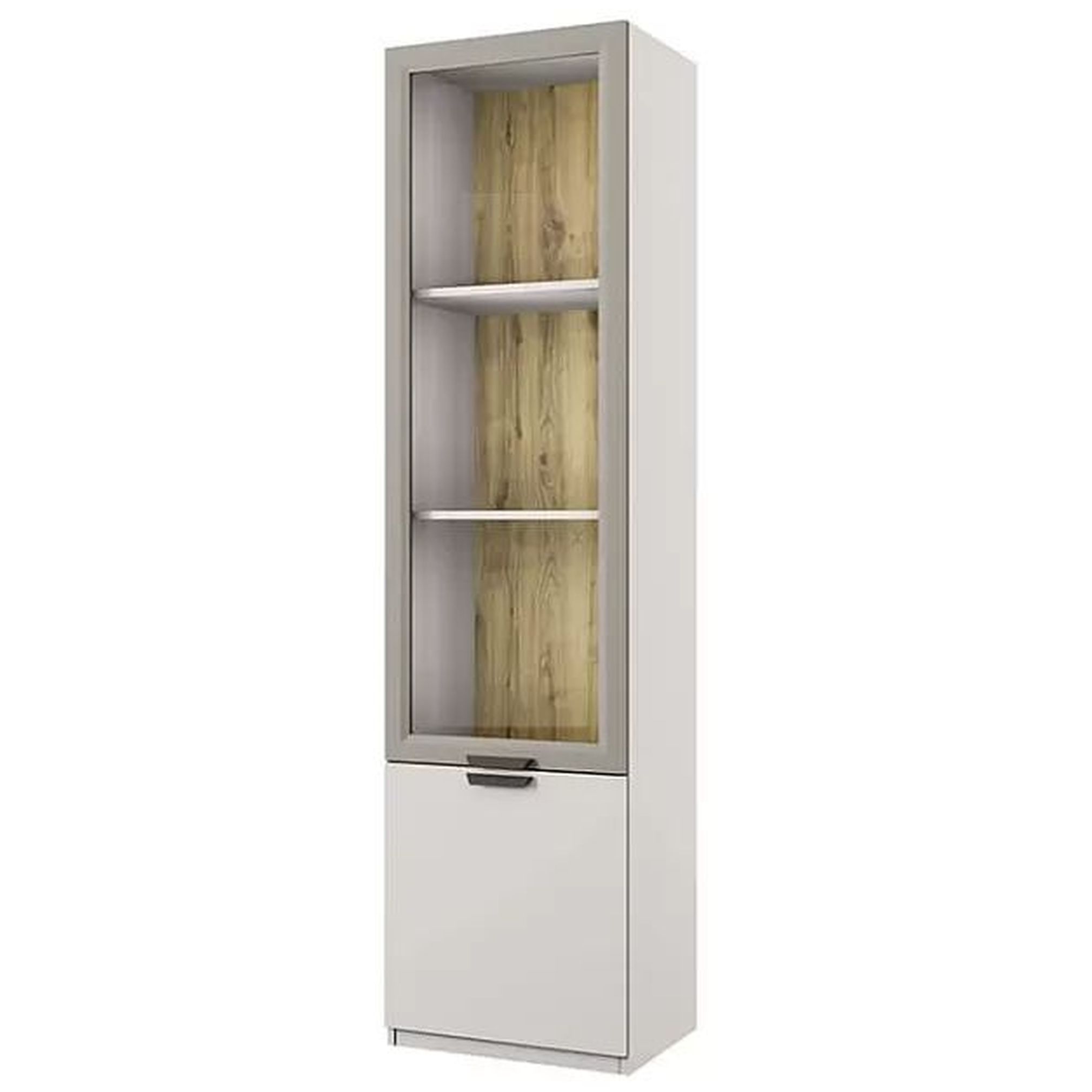 Картинка Модерн шкаф с витриной 1V1D/52 интернет-магазин мебели FreeTime