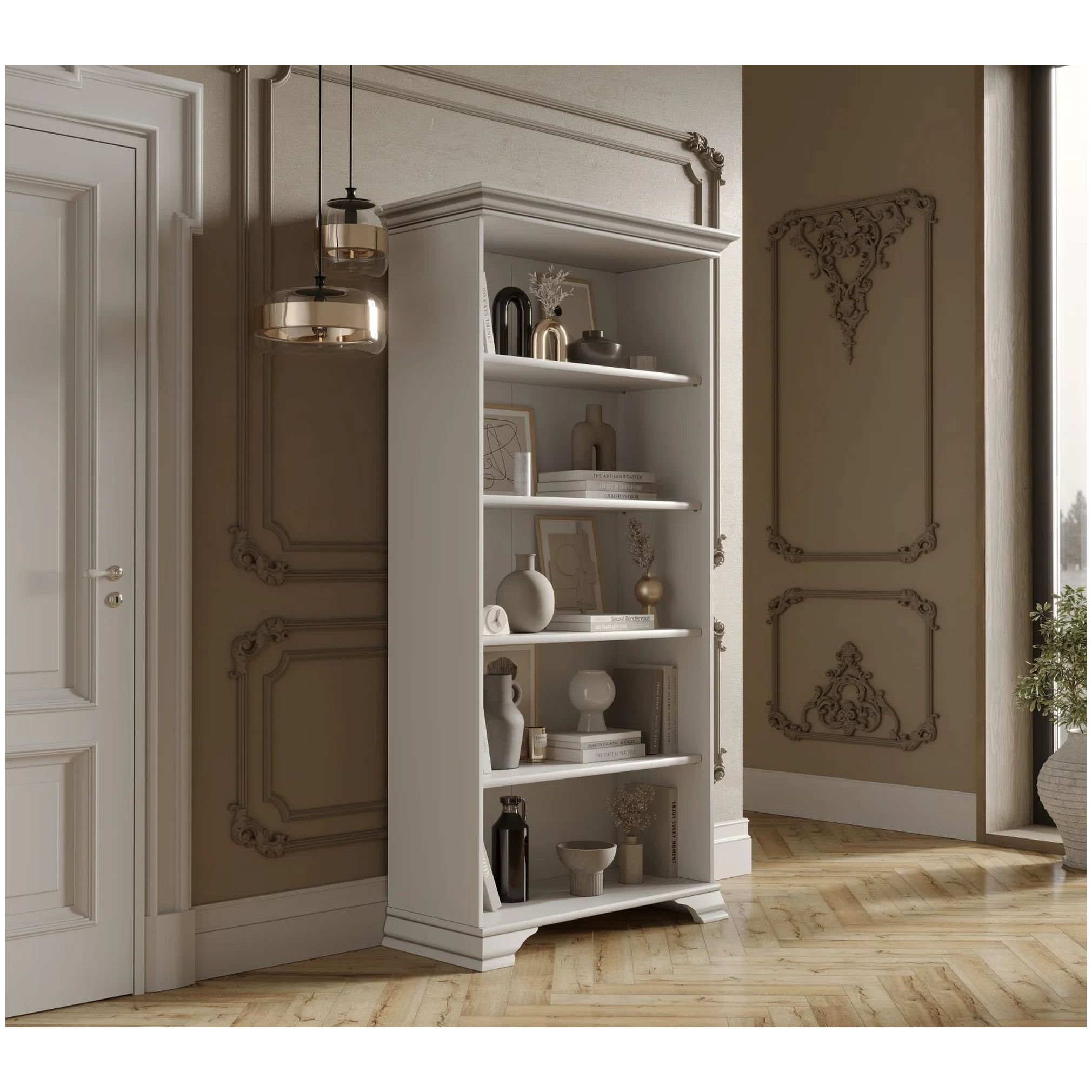 Картинка KENTAKI шкаф S320-REG/90 (Белый) интернет-магазин мебели FreeTime
