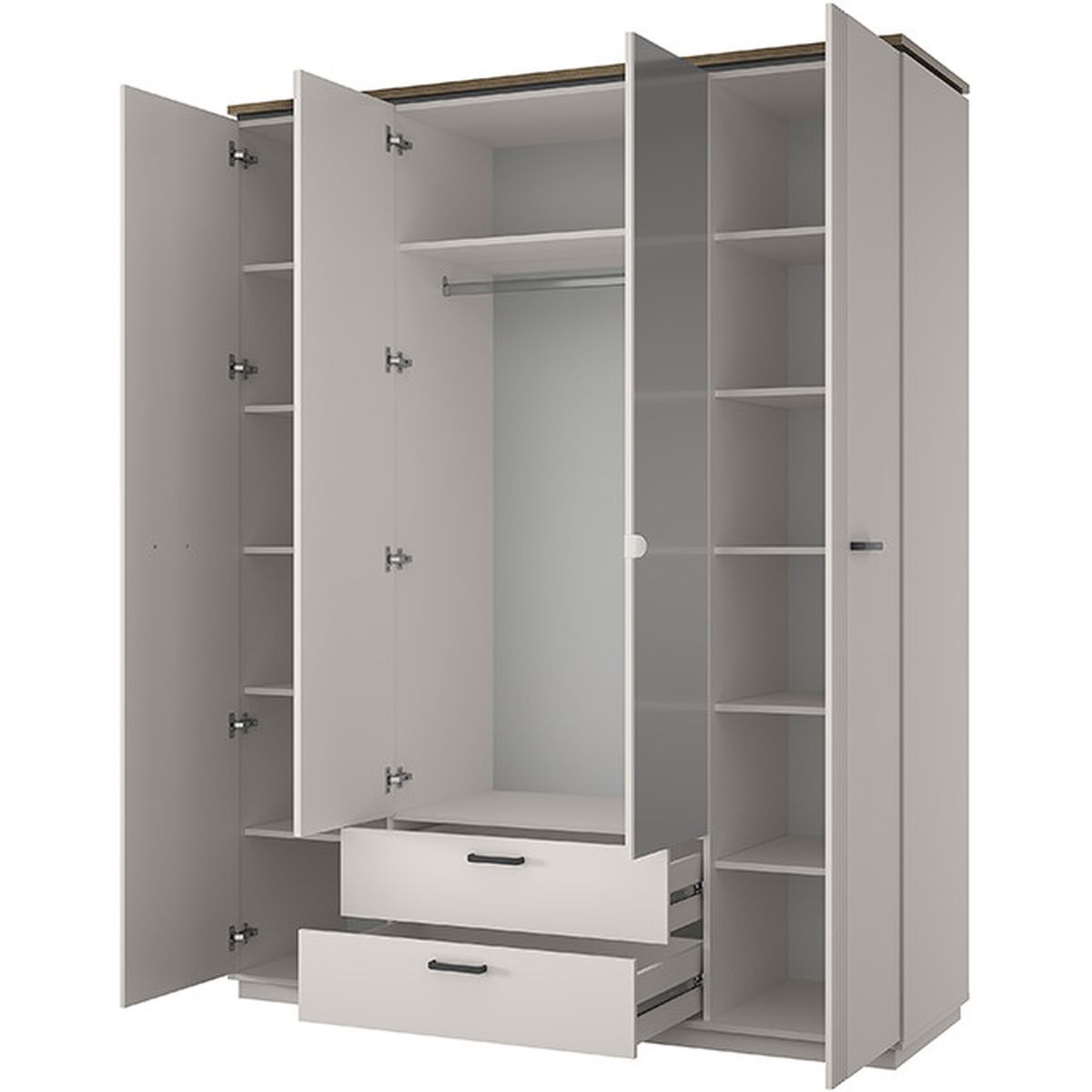 Картинка Винати шкаф с зеркалом 4DG2S Z интернет-магазин мебели FreeTime