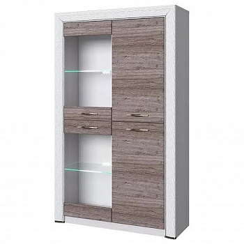 Картинка Оливия шкаф-витрина 2V2D интернет-магазин мебели FreeTime